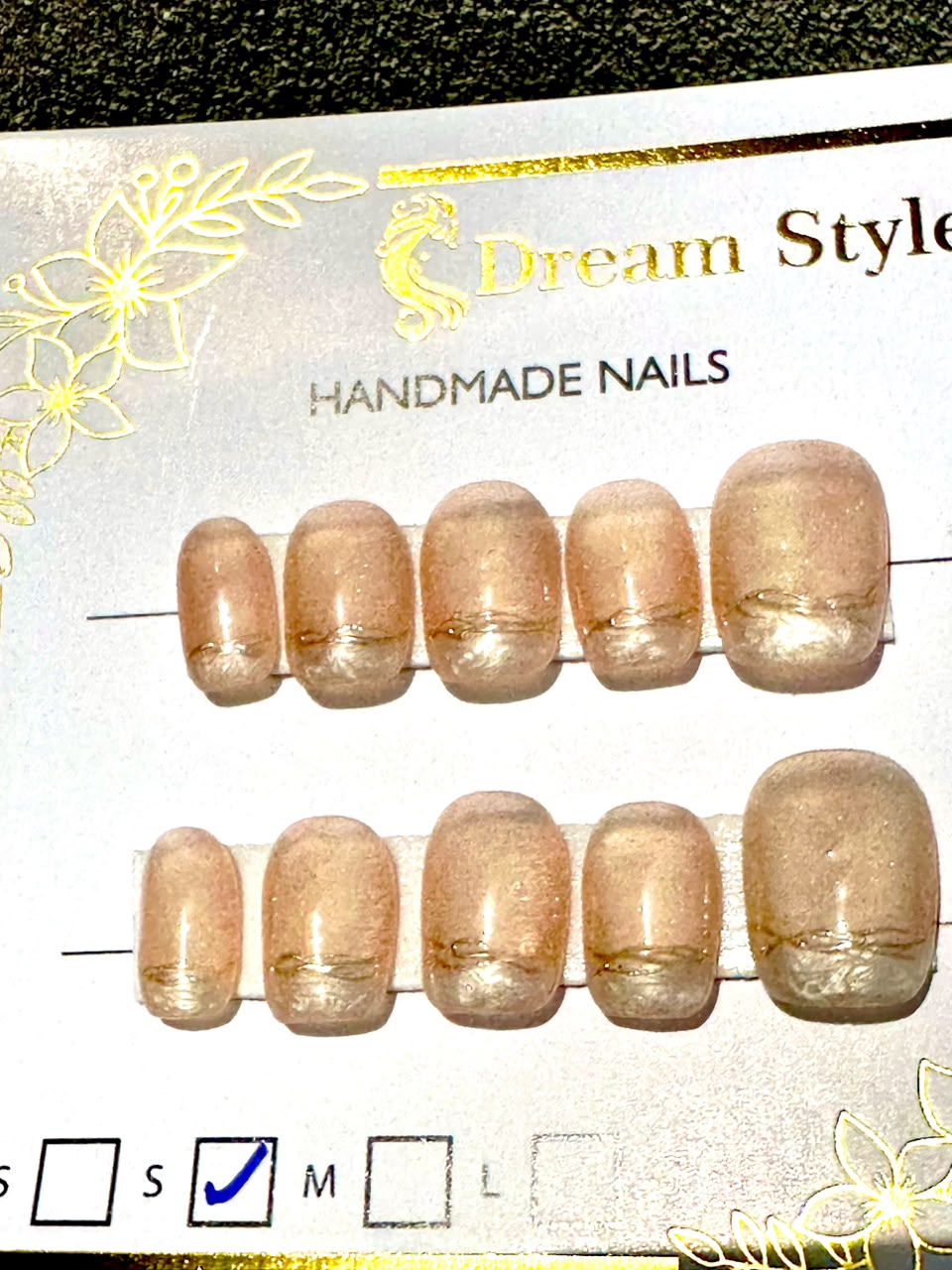Sciny Brown Hand Made Frunch Nail