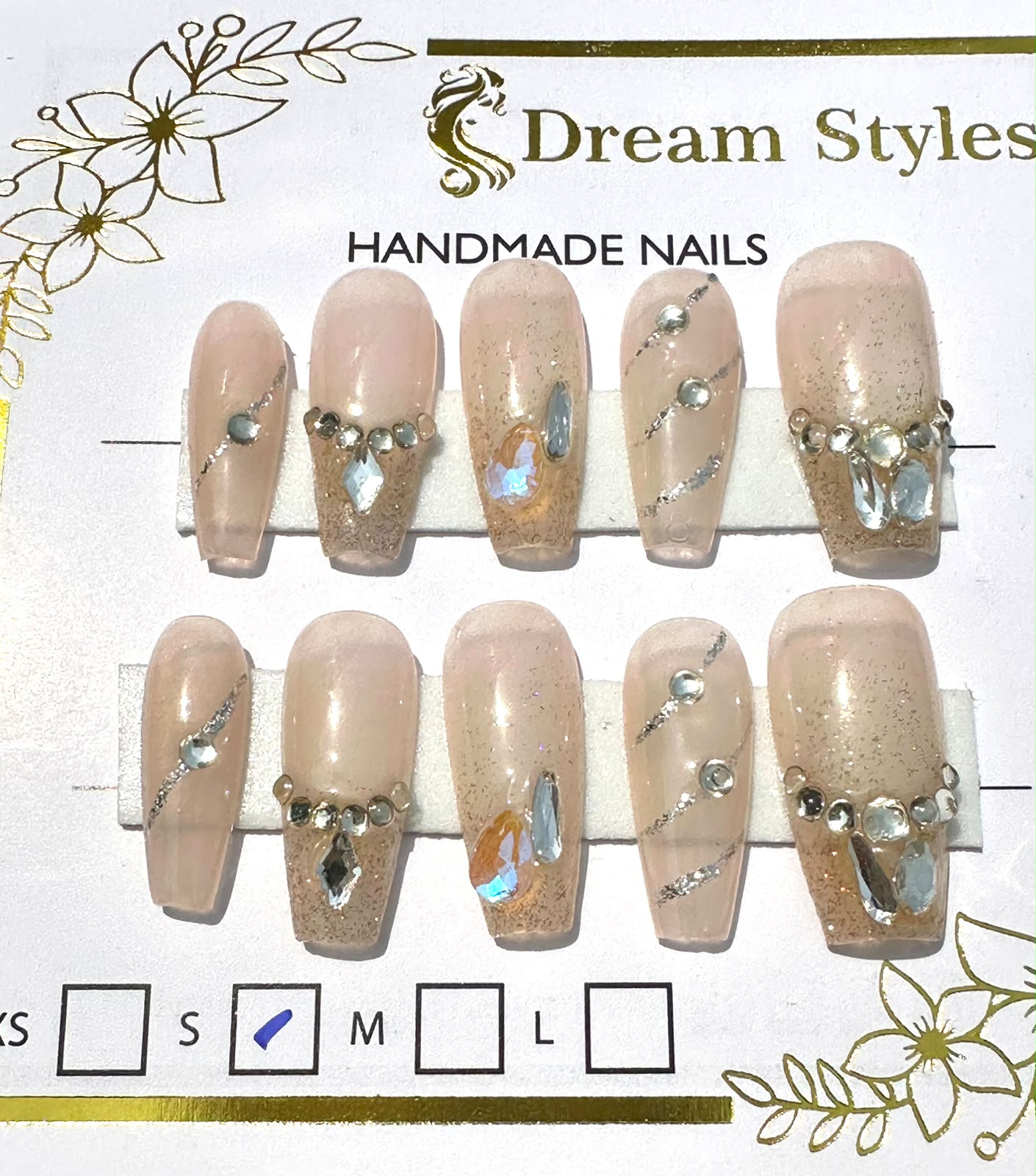 Hand Made Stone Art Nail