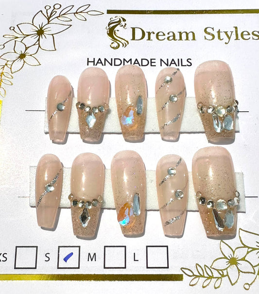 Hand Made Stone Art Nail