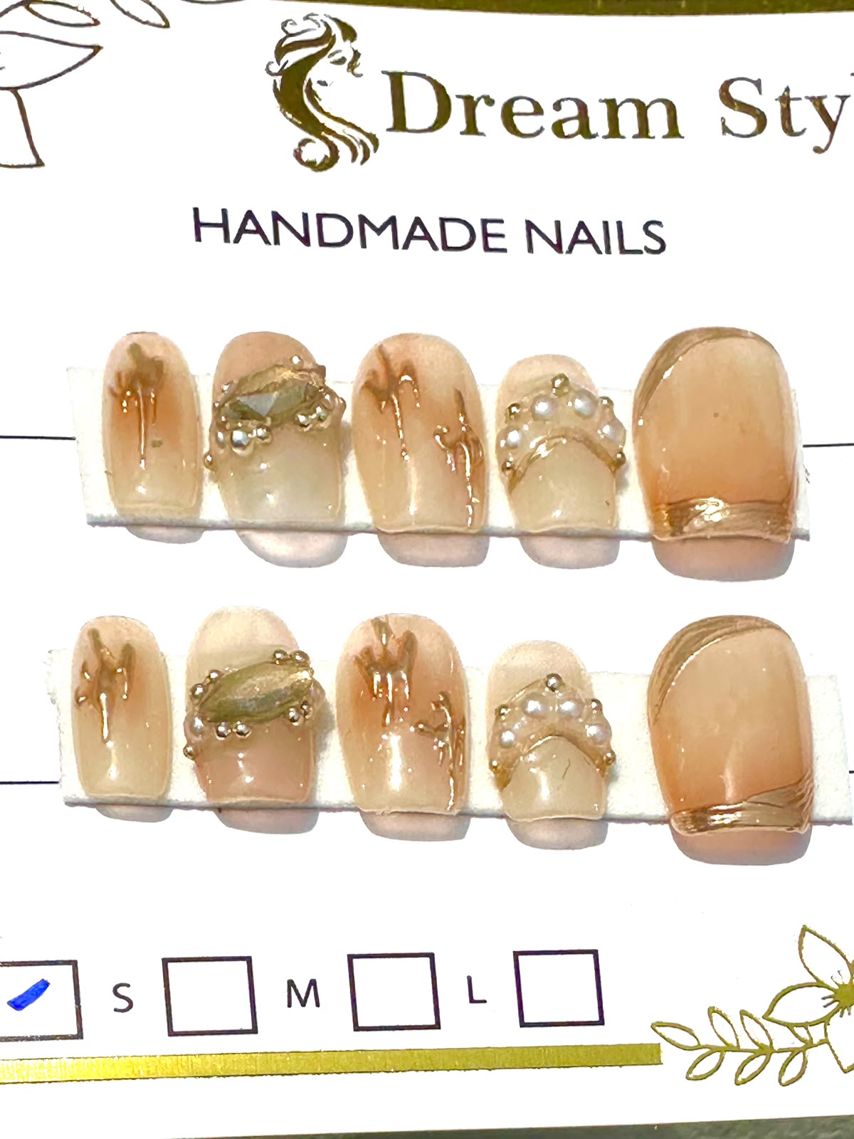 Hand Made Ston Art Best Quality Nail