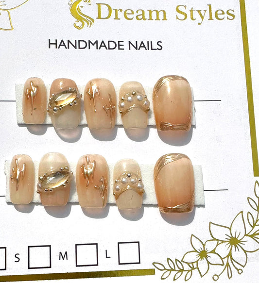 Hand Made Ston Art Best Quality Nail