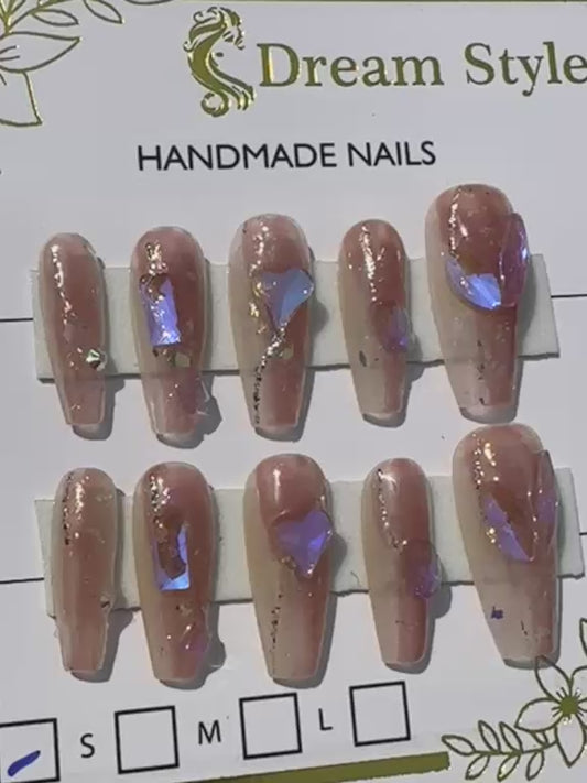Hand Made Stone Art Nail