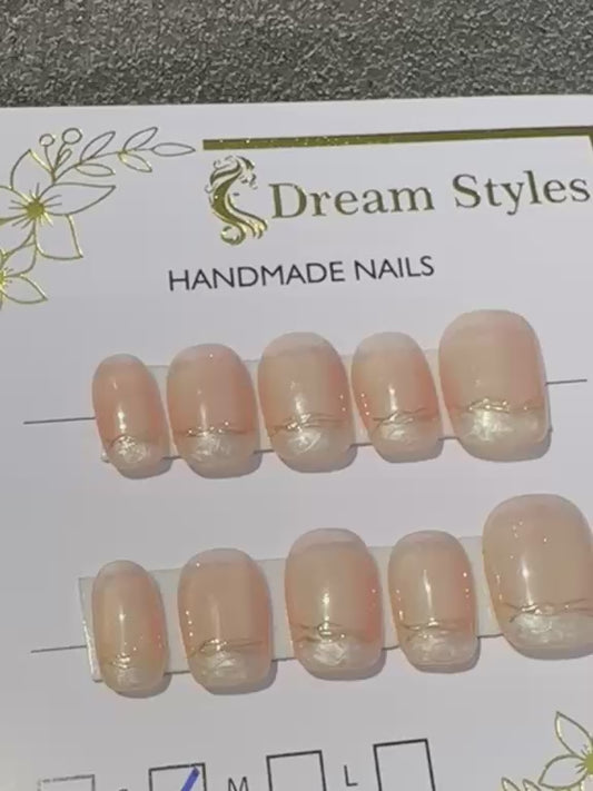 Sciny  Brown Hand Made Frunch Nail