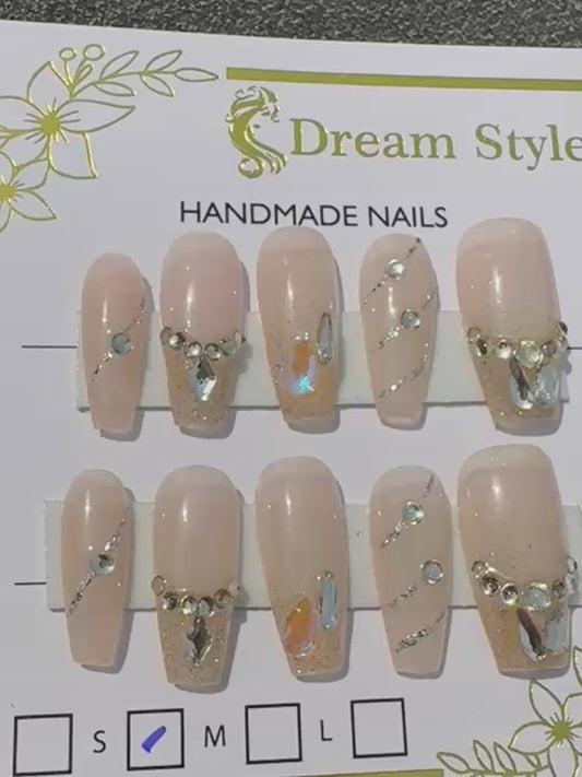 Hand Made Stone Art Nail